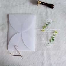 Acrylic Invitation Card Rectangle Modern Invitation Card Wholesale
